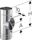 Feuerstttenanschlu 500/450mm, 180mm